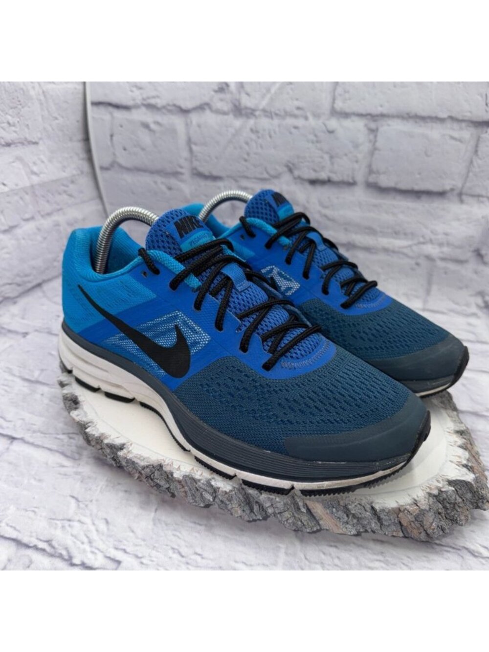 Nike Air Pegasus 30 Men’s Size 8 Blue Black Running Shoes Sneakers 599205-415
